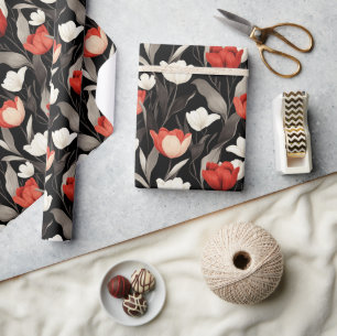Niedliches Tulip-Papier für den Herbst Geschenkpapier