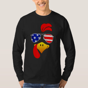 Niedliches türkisches Gesicht Erntedank Amerikanis T-Shirt