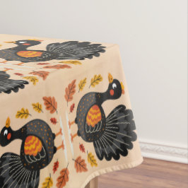 Niedliches türkisches Glück Thanksgiving Tischdecke