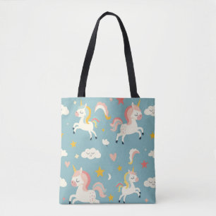 Niedliches Turqoise Einhorn für Kinder Tasche