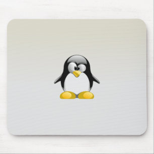 Niedliches Tux-Grau Mousepad