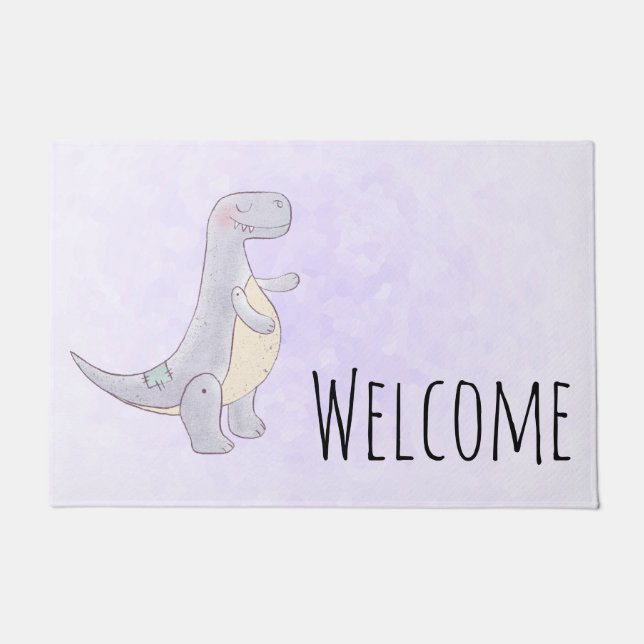 Niedliches Tyrannosaurus Rex Dinosaurier Toyota Wi Fußmatte (Vorderseite)