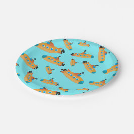 Niedliches U-Boot-Muster Kids-Party Pappteller