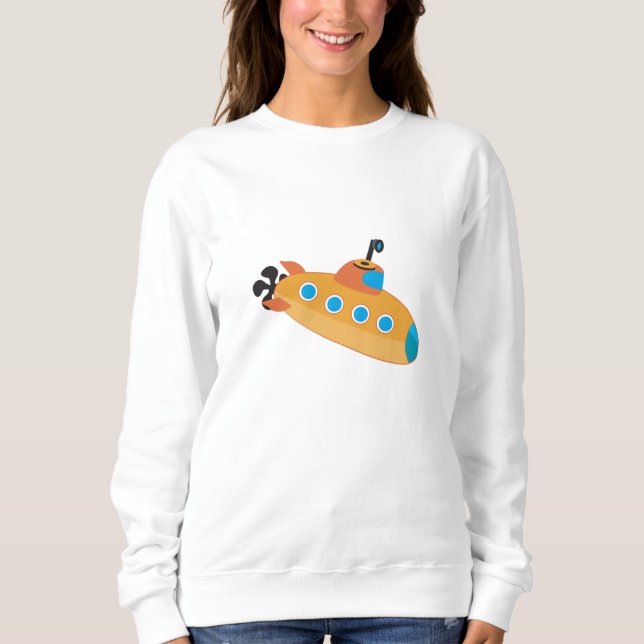Niedliches U-Boot Sweatshirt (Vorderseite)
