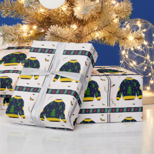 Niedliches Ugly Sweater Muster Weihnachtsgeschenk Geschenkpapier