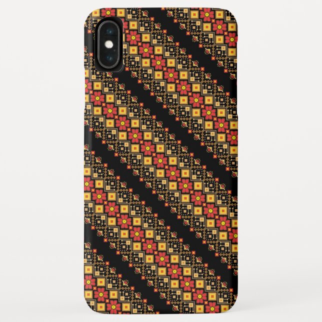 Niedliches ukrainisches Blumenmuster-Design Case-Mate iPhone Hülle (Rückseite)