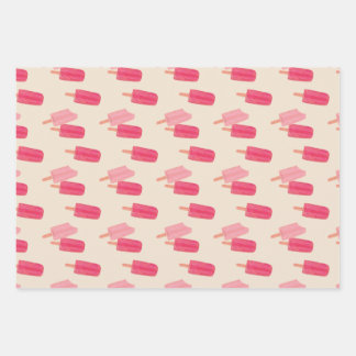 Niedliches Umschlagpapier Flachblatt Set 3 Geschenkpapier Set