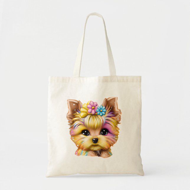 Niedliches und Adorable Baby Yorkie Tragetasche (Vorne)