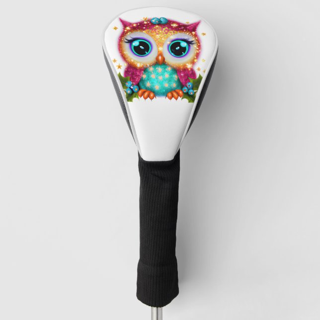 Niedliches und Adorable Kawaii Baby Owl Golf Headcover (Vorderseite)