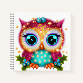 Niedliches und Adorable Kawaii Baby Owl Notizbuch