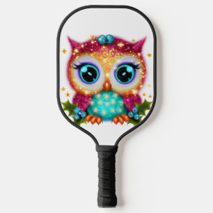 Niedliches und Adorable Kawaii Baby Owl Pickleball Schläger