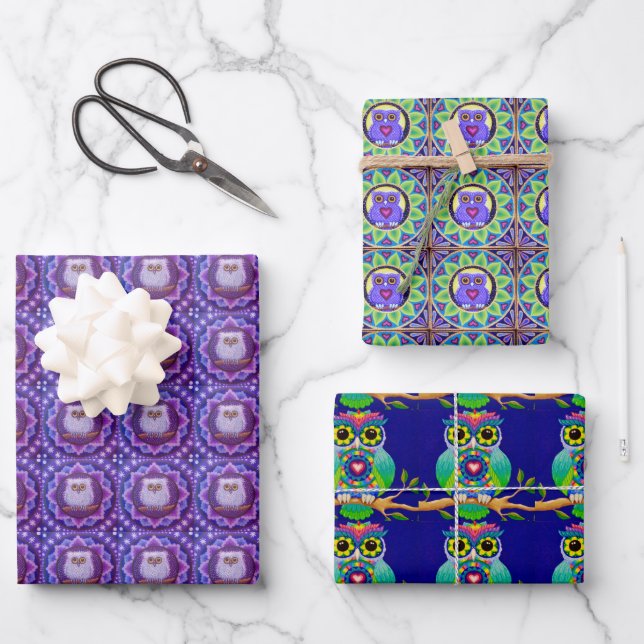 niedliches und buntes Ummagnetisierungspapier Set Geschenkpapier Set (Vorderseite)