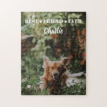 Niedliches und charmantes Foto und Name des Hundes<br><div class="desc">Niedliches und charmantes Puzzle für individuelle Hunde Foto- und Namensgeber,  das an Ihren Text angepasst werden kann. Bitte klicken Sie auf den Button "Anpassen" und verwenden Sie unser Design-Tool,  um diese Vorlage zu ändern. Karo im Grafikdesign-Store für andere Produkte,  die diesem Design entsprechen!</div>