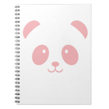 Niedliches und Cuddly rosa Panda-Notizbuch