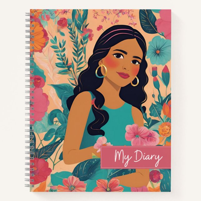 Niedliches und elegantes Diary-Notebook für organi Notizbuch (Vorderseite)