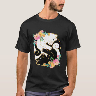 Niedliches und erlesenes chinesisches Yin and Yang T-Shirt
