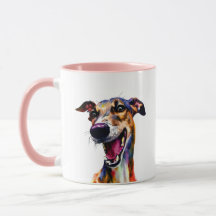 Niedliches und farbiges Galgo Portrait