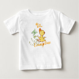 Niedliches und kurioses Duckling Zeichnend Baby T-shirt