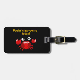 Niedliches und lustiges Crab Design für Meereslieb Gepäckanhänger