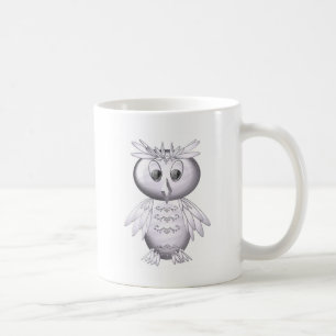 niedliches und lustiges Eule-Muster Kaffeetasse