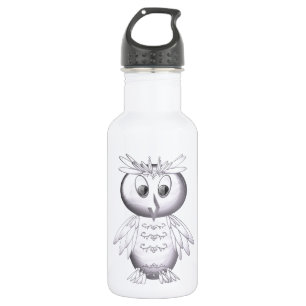 niedliches und lustiges Eule-Muster Trinkflasche