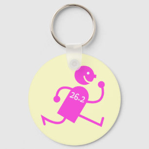 Niedliches und lustiges Marathon Schlüsselanhänger