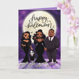 Niedliches und spöttisches ethnisches Halloween Karte