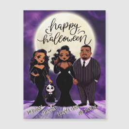 Niedliches und spöttisches ethnisches Halloween Magnetkarte
