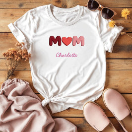 Niedliches und subjektives Geschenk für Mama | Mam T-Shirt