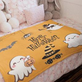 Niedliches und unheimlich Halloween Fleecedecke
