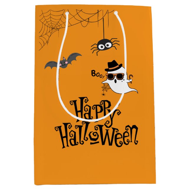 Niedliches und unheimlich Halloween Mittlere Geschenktüte (Vorderseite)