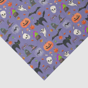 Niedliches und unheimlich Halloween-Muster Seidenpapier