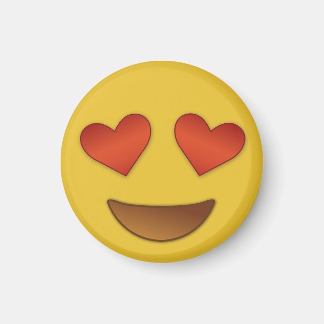 Niedliches und winziges Herz für Augen Emoji Magnet (Vorne)