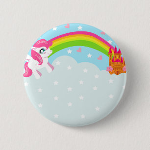 niedliches Unicorn Abzeichen Button