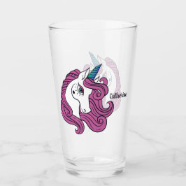 Niedliches Unicorn-Name-Literglas Glas