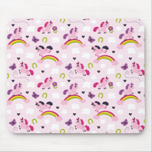 Niedliches Unicorns-Muster Mousepad