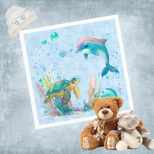Niedliches Unterwasser Serviette
