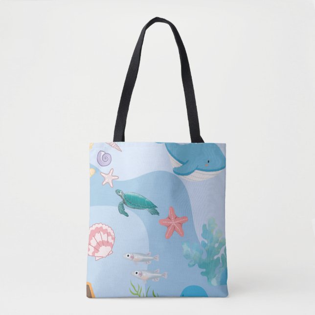 Niedliches Unterwasserthema unter dem Meer Tasche (Vorderseite)
