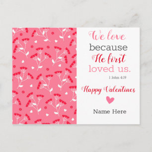 Niedliches Valentin Postkarte