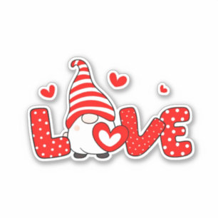 Niedliches Valentingenom Aufkleber