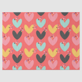 Niedliches Valentinisches Herzmuster Seidenpapier