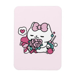 Niedliches Valentinisches Katzendesign - Feline th Magnet