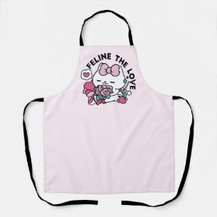 Niedliches Valentinisches Katzendesign - Feline th Schürze