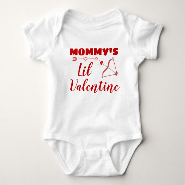 niedliches Valentinstag Baby Strampler (Vorderseite)