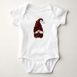 NIEDLICHES VALENTINSTAG-GNOME MIT ROT & GOLD HAT BABY STRAMPLER