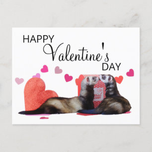 Niedliches Valentinstag Herz Feiertagspostkarte