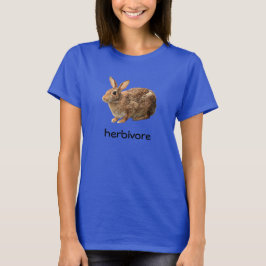 Niedliches Veganes Herbivore Cottontail Wild Bunny T-Shirt