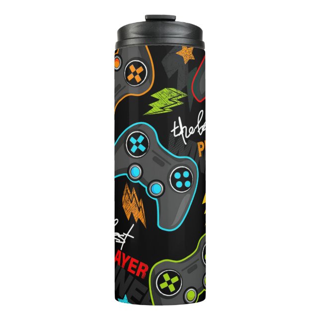 Niedliches Videospiel/Gamer Thermosbecher (Vorderseite)
