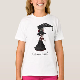 Niedliches viktorianisches Steampunk Goth Mädchen T-Shirt