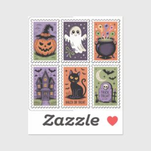 Niedliches Vintages Halloween-Sticker-Set - Adorta Aufkleber